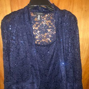 beautiful navy blue formal gown